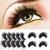 5 Paar 3D-Wimpern Wispy Beauty Natürliche falsche lange dicke falsche Wimpern Make-up