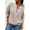 Damesmode Casual Effen Kleur Print Herfst Winter Lange Mouw O-Hals Jassen & Jassen