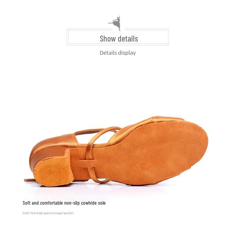 Scarpe da Ballo Latino per Bambine e Adulti: Suola Morbida, Strass, Cha-Cha, Scarpe da Ballo per Allenamento