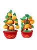 New Year Desktop Peach Blossom and Orange Tree Ornaments for Spring Festival Decor