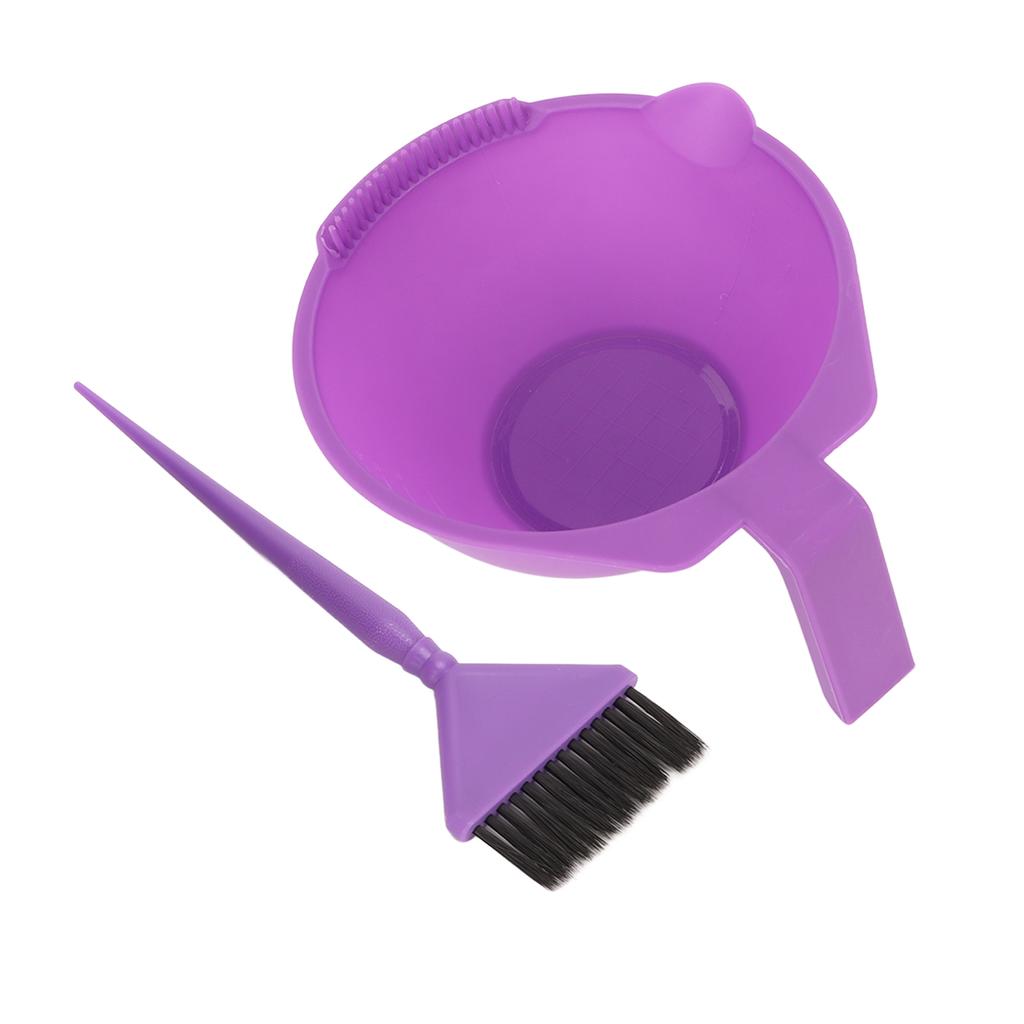 2Pcs Hair Dye Brush Bowl  Color Hair Coloring Styling Tool Kit Set for Home Salon
