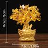 1pcs Chinese Yuanbao Money Fortune Tree Wealth Luck Ornaments Small Feng Shui Yellow Lucky Wealth Trees Decoration