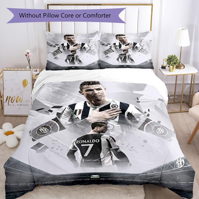 Set Biancheria da Letto Juventus Copripiumino Traspirante con Federe Decorazione per la Casa Regalo di Compleanno