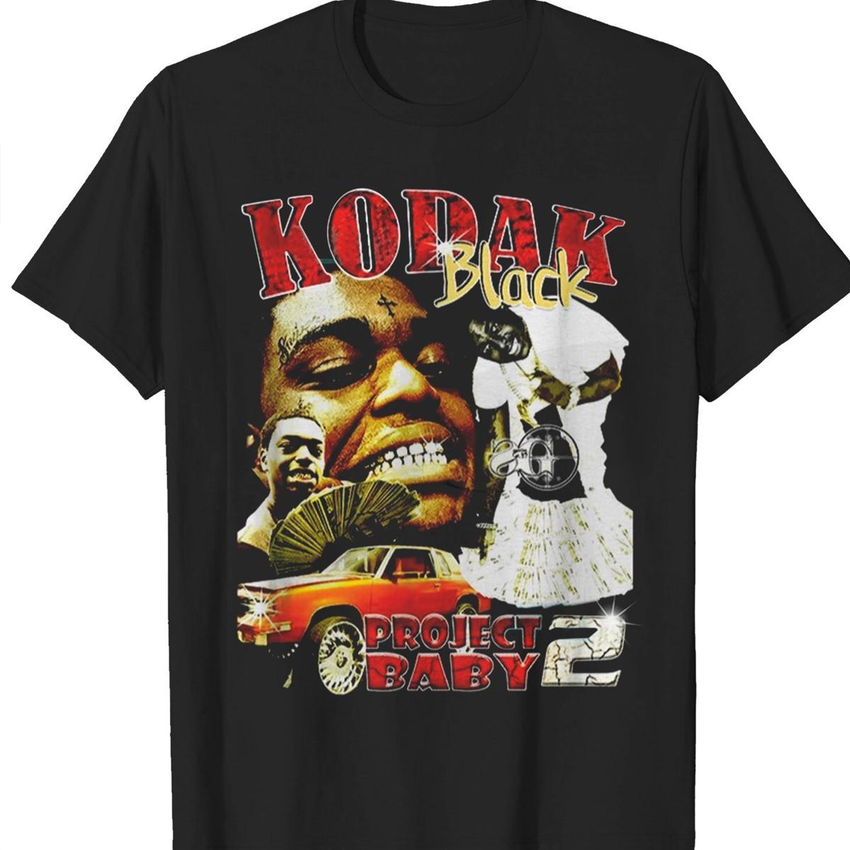 

Kodak Black rapper project baby T-shirt black Short sleeve All Sizes NP63.26 5XL різнокольоровий