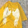 The White Wings Of Angels Men Women Tops Pattern Crewneck T-Shirt Pattern Oversize Tee Clothing Harajuku Loose Tshirt Couple
