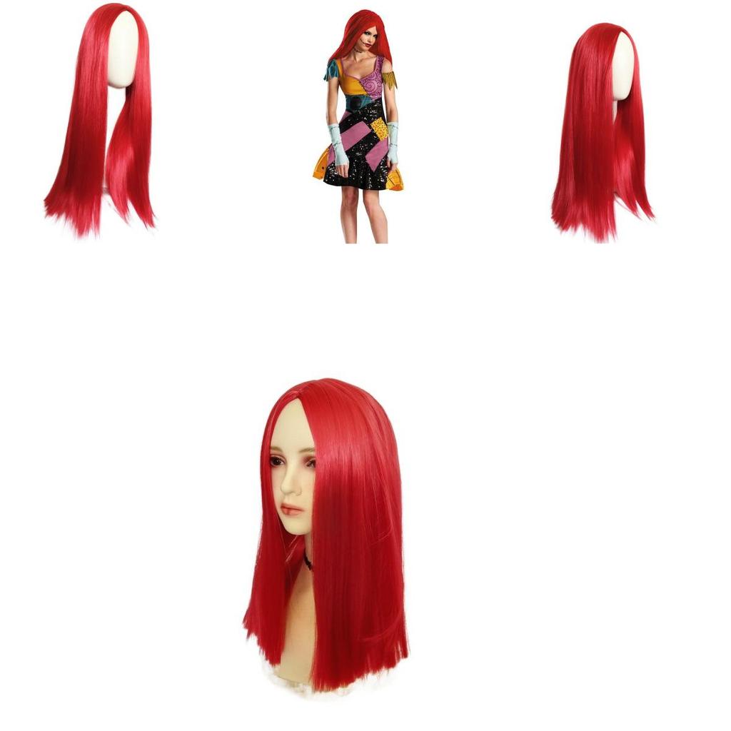 Sally Cosplay Wig With Natural Scalp Perfect For Halloween And Theme Parties