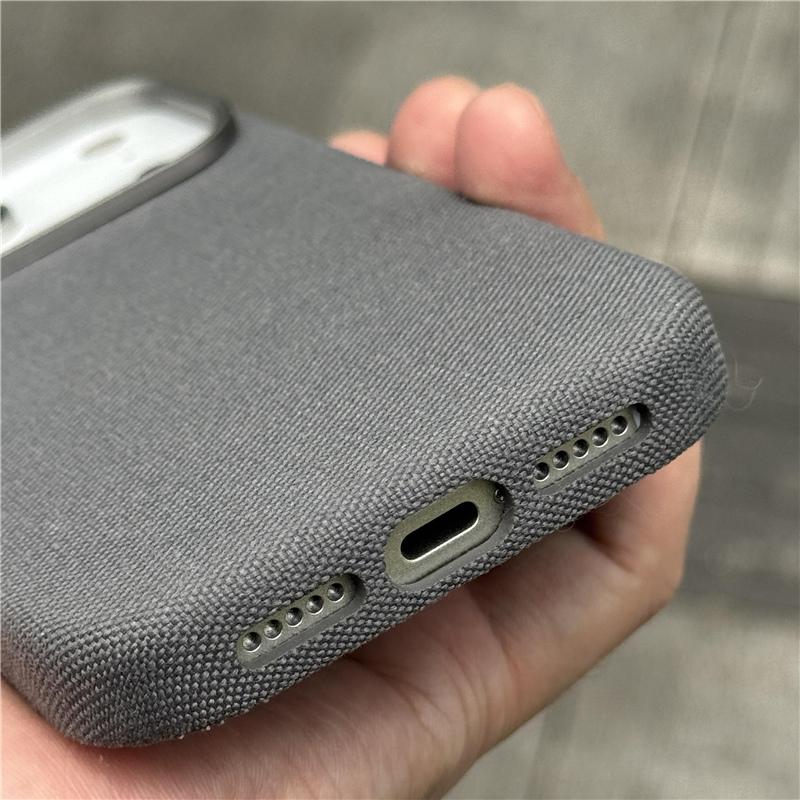 Original Technology Woven Fabric for Magsafe Case for IPhone 17 16 Pro Max 17Pro Active Touch Camera Button Magnetic Back Cover