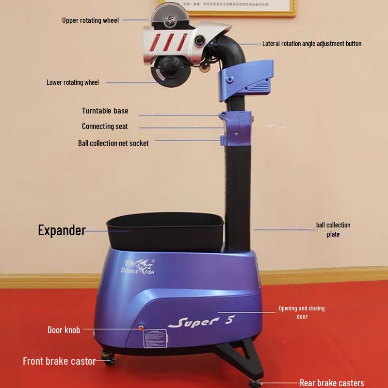 Double Fish Super V Smart Table Tennis Robot