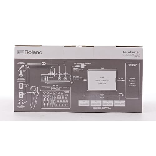 The Roland Aero Caster VRC-01 Is a Streaming System That Allows You To Record and Stream Live On Your iPad. It Can Also Be Used with a Smartphone for