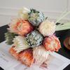 King Protea Faux Flower Stem, Nordic Thistle Display, Home & Wedding Decor