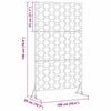 Privacy Screen Olive 100 X 50 X 180 Cm Steel