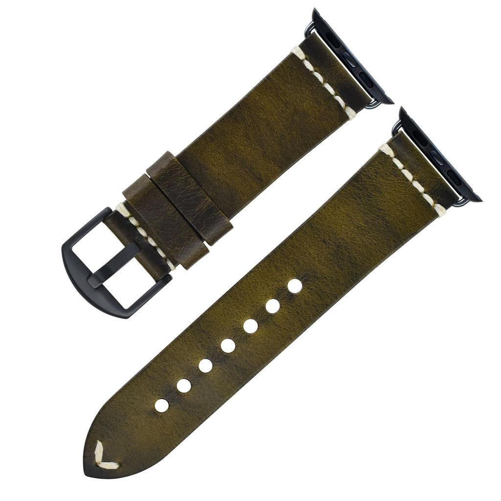 Applicable To Apple Watch Leather Strap Apple Watch Iwatch8 Men'S S7 Women'S Strap