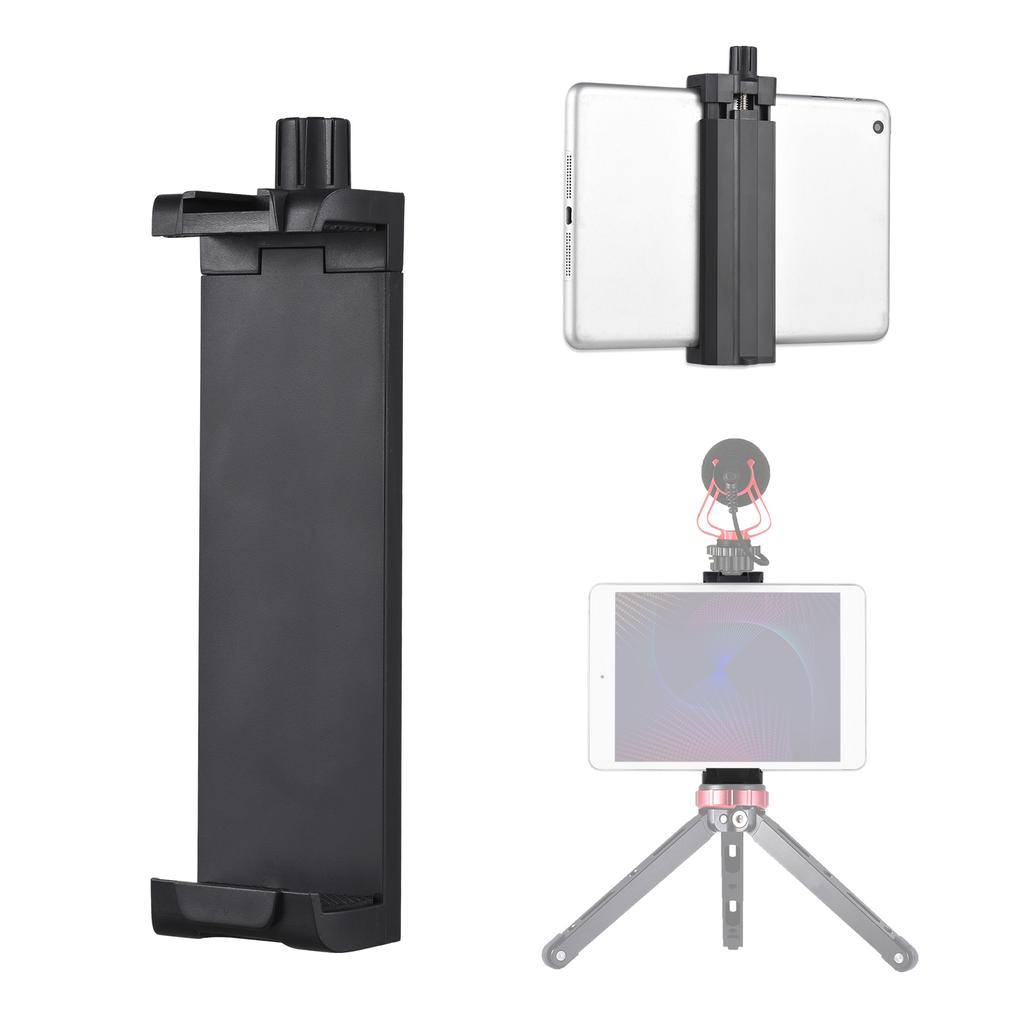 Smartphone Tablet Tripod Mount Phone Holder Clamp 13cm 24.5cm 5.11in 9.64in Adjuatable Width with Cold Shoe Mount 1 4in