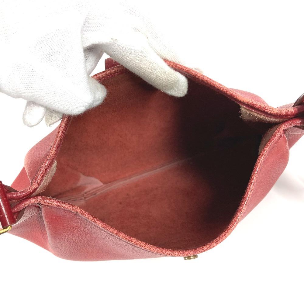 Hermes Vintage Rodeo Doe Bag Crossbody Pochette Shoulder Bag Leather Red