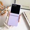 Z Flip7 FE Dopamine Candy Color Matte Phone Case for Samsung Galaxy Z Flip 7 6 5 Flip 4 3 5G Hinge Protective Hard Back Cover