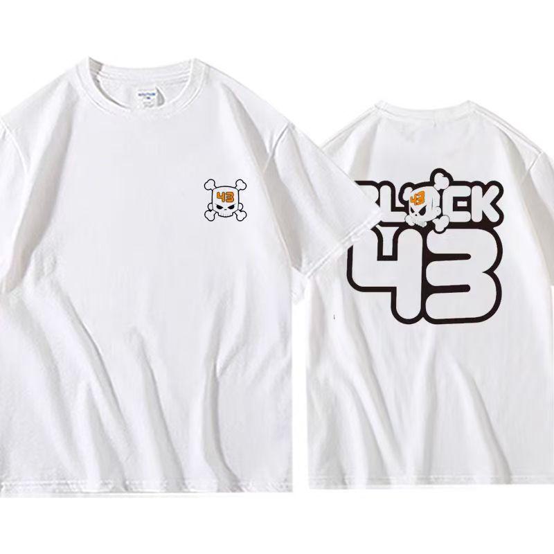 Jen neumři 43 Ken Block logo oversized tričko pánské a dámské oblečení kulatý výstřih street fashion ležérní tričko s krátkým rukávem