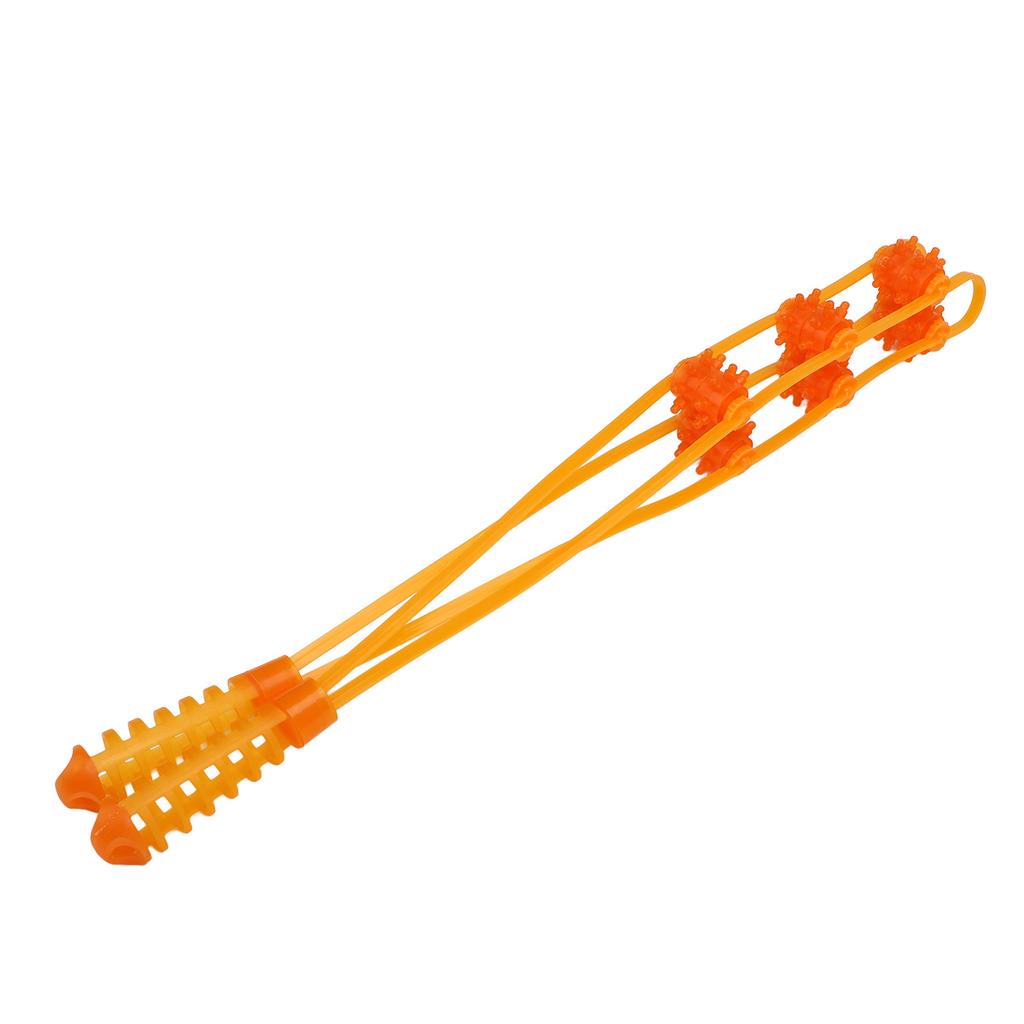 3pcs Handheld Back Massage Roller Rope Portable Reduce Soreness Portable Cellulite Self Massage Strap for Leg Waist