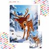 Diamond Painting 5D DIY Bambi and Bird Diamond Art Home Bedroom Wall Decor Craft Handmade Gift