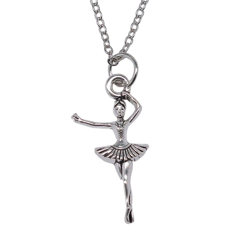 Ornate Angel With Heart Pendant Necklace Spiritual Faith Jewelry 40cm Short Chain