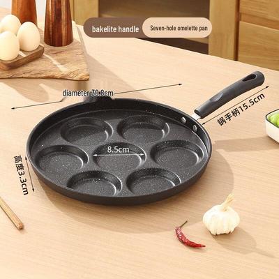 Poêle à frire Wutuo 7 tasses pour œufs et burgers pour le petit-déjeuner