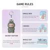 MONSTERS PIN LÁSKA Série Plyšový přívěsek (NZ) Krabice s assortimentem 14 kusů Mini Lovebu Labubu Hračka Slepá figurka Gacha Model Dárek Podpůrná aktivita Oficiální