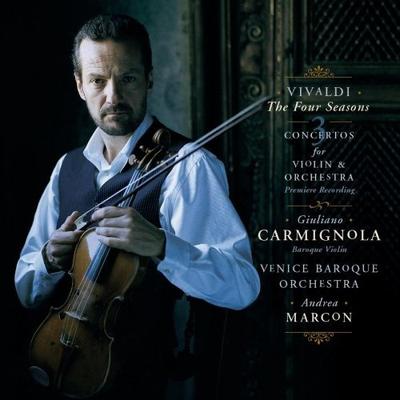 CD VIVALDI,CARMIGNOLA,VBO; MARCON - Four Seasons / 3 Ctos for Violin &  SK51352 Sony Classical 2000 US Classical Used