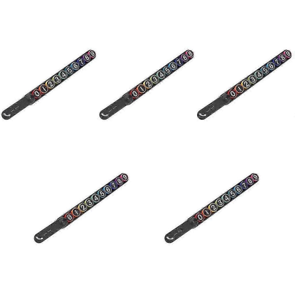 Car Temporary Parking Phone Plastic 5Pcs for Easy Readability