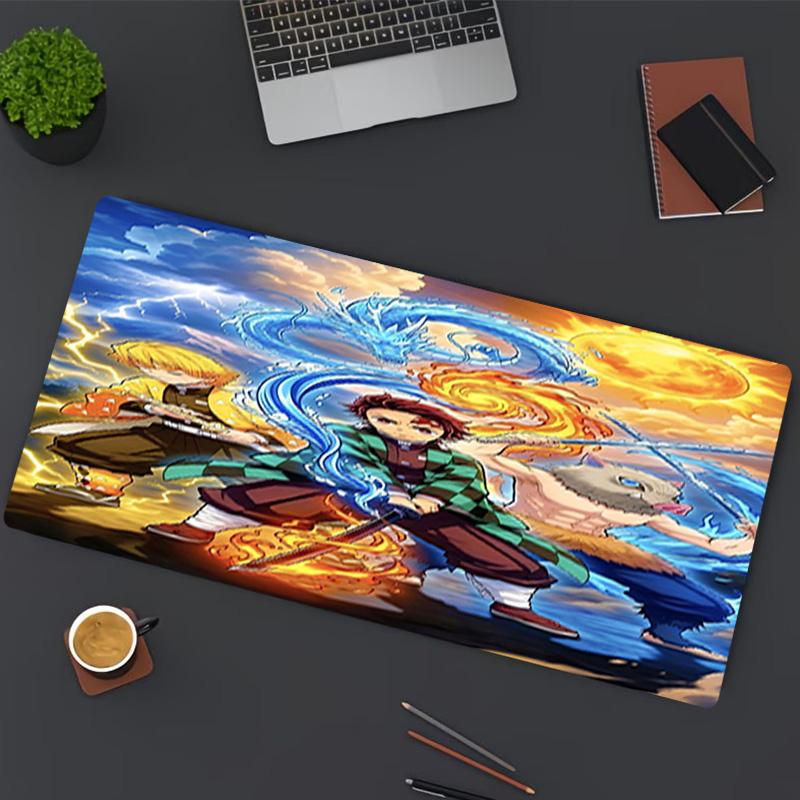 Demon Slayer Print Mouse Pad, for Keyboard Pad Laptop PC Mat for Office Home Use, Desk Decor, Perfect Birthday Gift for Gamers