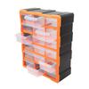 Drawer Type Parts Box 18 Drawers Transparent Large Capacity Wall Mount Storage Container for Screw Electric Components