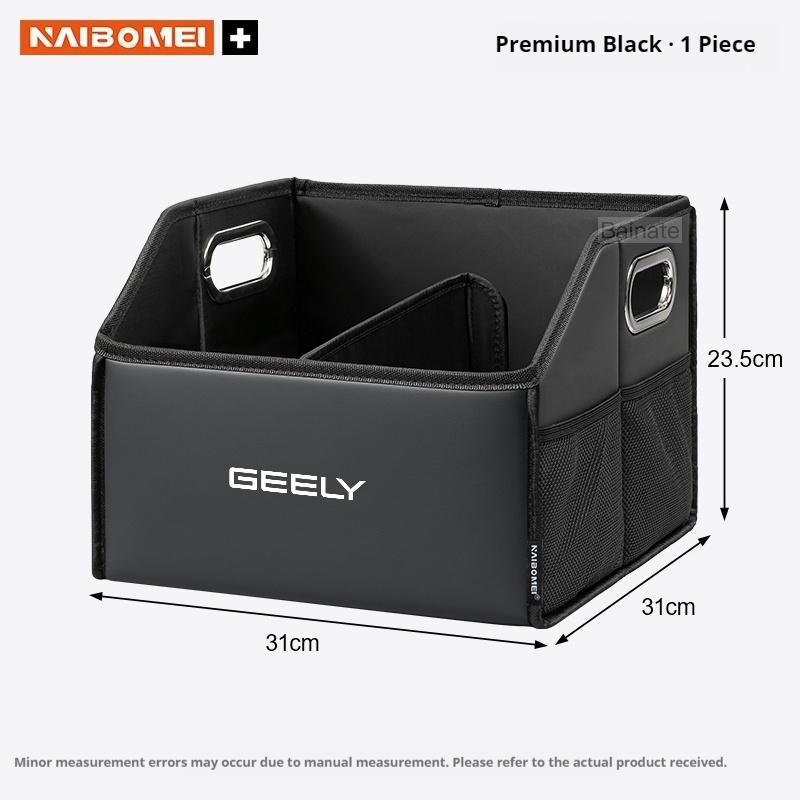 Car Trunk Storage Box, For GEELY Coolray X7 EX5 Emgrand Monjaro Starray 2025 2026, Leather Folding Organizador Car Accessories
