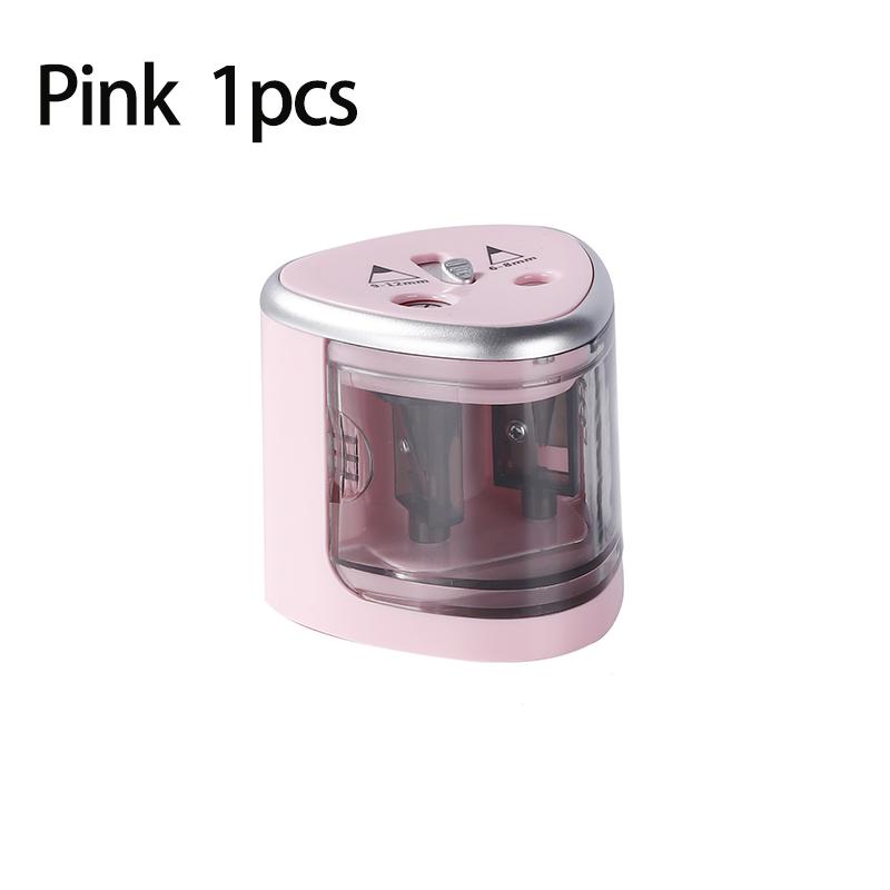 

1Pcs Electric Colored Pencil Sharpener Battery-Operated Sharpener Dual-Hole Design for Office, School, Artists, and Adults