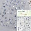 1pcs 5D Nail Art Stickers Soft Relief Freesia Peony Tulip Flower Embossed Mixed Petal Leaf Self Adhesive Nail Decorations