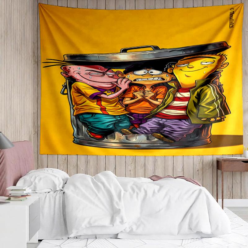 1PC Edd Eddy Adventure Quick-Dry Tapestry, Unique Design Tapestry, Suitable for Bedroom,Livingroom, Playroom,Heartwarming Holiday Gifts