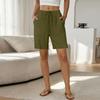 Women's Loose  Straight Drawstring Pocket Casual Shorts
