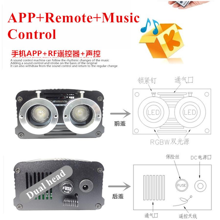 Dual Head Fiber Optic Lights Smartphone Bluetooth APP Control 20W Music Remote Control 300pcs Cable Car Roof Starry Sky Ceiling Light