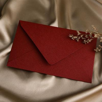 10Pcs Linen Texture Retro Envelope Simple Invitation Card Blessing Thank Envelope with Sealing Wax Sticker Nostalgia Art