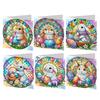 6Pcs Easter Egg Bunny Diamond Painting Greeting Card Kit Daily Wish Card for Friends 5D DIY Greeting Card for Easter Party Gift