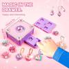 3D Sticker Maker Kit DIY Jewelry Making Machine Arts and Crafts Kids Toy Princess Pendant Keychain Ring with Beads Gift for Girl