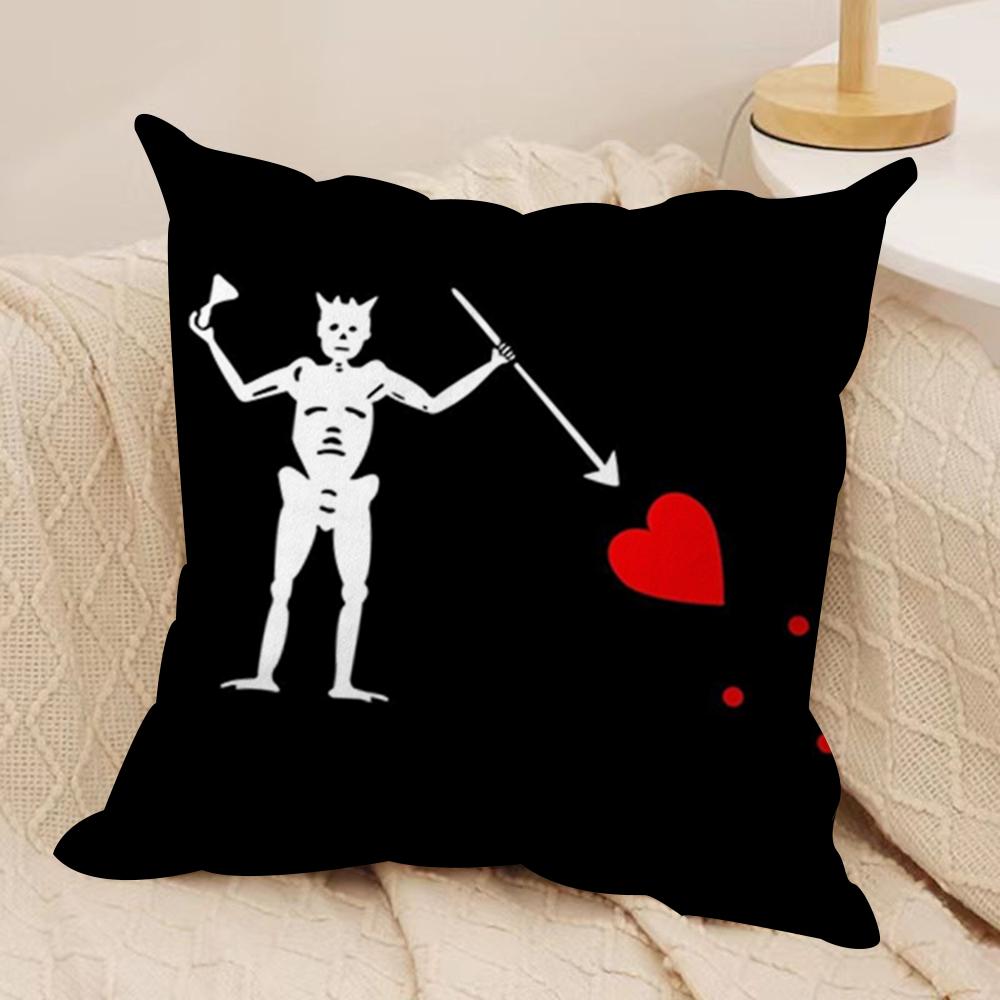 Forward O-Observations Group Cushion Cover Soft Plush Fabric Double-Sided Printed Sofa Cushion Cover for All Seasons Home Decor