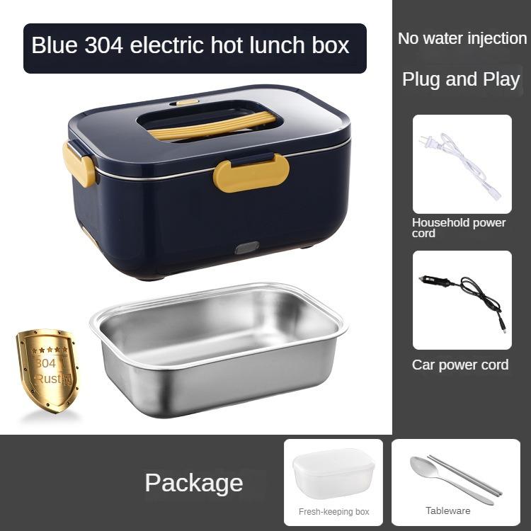 110V 220V Domácí elektrický ohřívací box Elektrický obědový box bez vstřikování vody Ohřívací obědový box 2L Rýžovar Multicooker