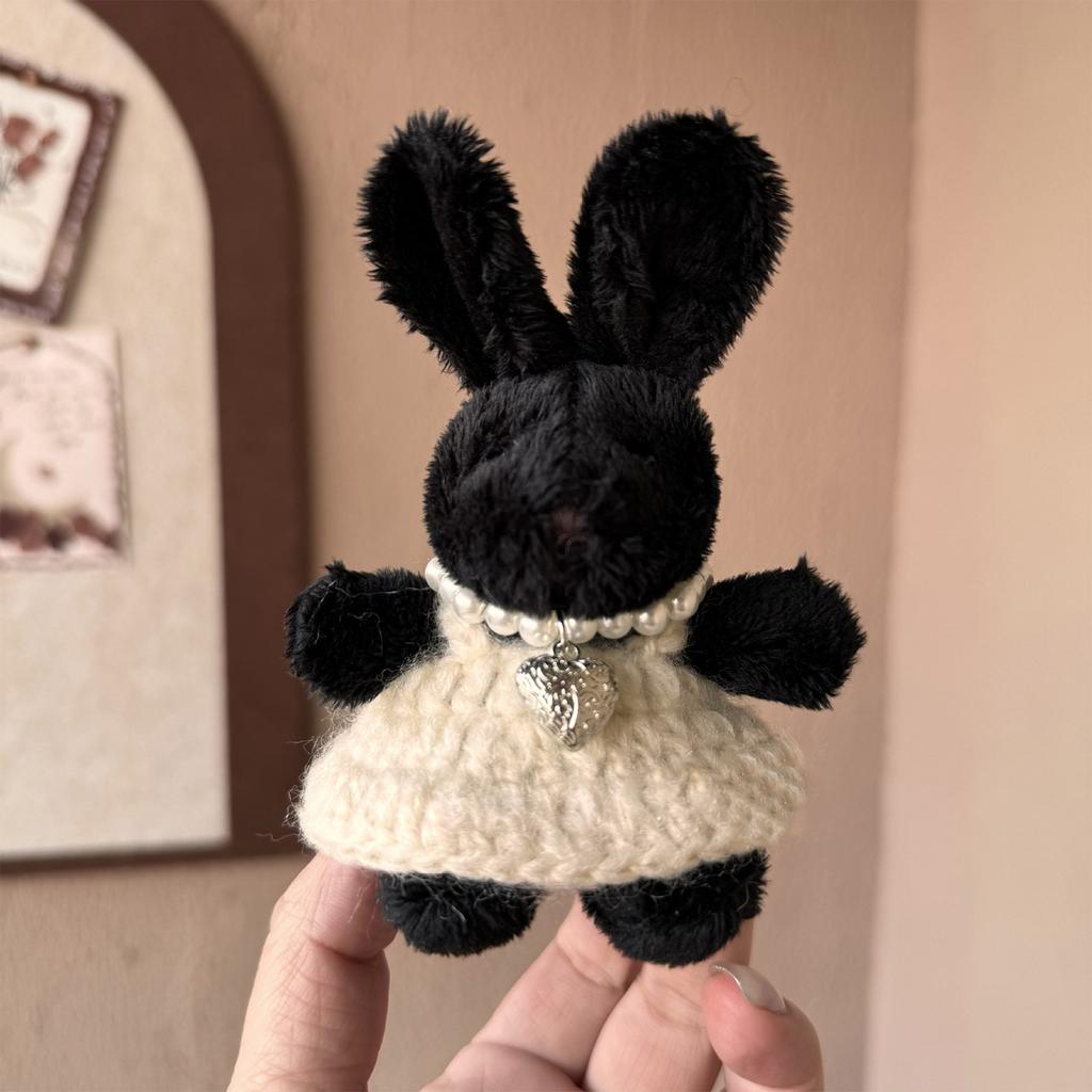 Fashion Cute Plush Rabbit Charm Keychains Pendant Hanging Ornament Keyring Backpack Decoration Jewelry for Women Girls