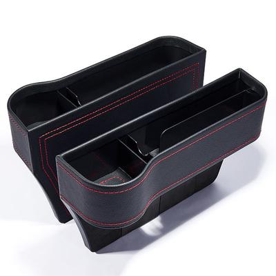 Leder Auto Getränkehalter Sitz Organizer Halter Multifunktionale Autositz Lücke Aufbewahrungsbox Abs Sitznaht Taschen Kofferraum Organizer