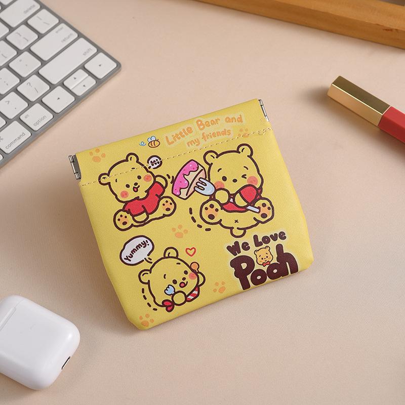 Chic Snap Closure Makeup Bag: Compact Lipstick Organizer & Earphone Pouch