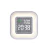 LED Digital Alarm Clock Adjustable Backlight Cloth Display Mood Light Electronic Clock Snooze Function Retro Clock