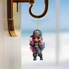 2D Flat Acrylic Pendant - Locomotive Girl, Pendant for Cars, Backpacks, Keys - Universal Gift for All Occasions