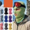 Winter Windproof Balaclava Full Face Mask Three Hole Design Soft Thermal Fleece Motorcycle Riding Headwear Protective Cover