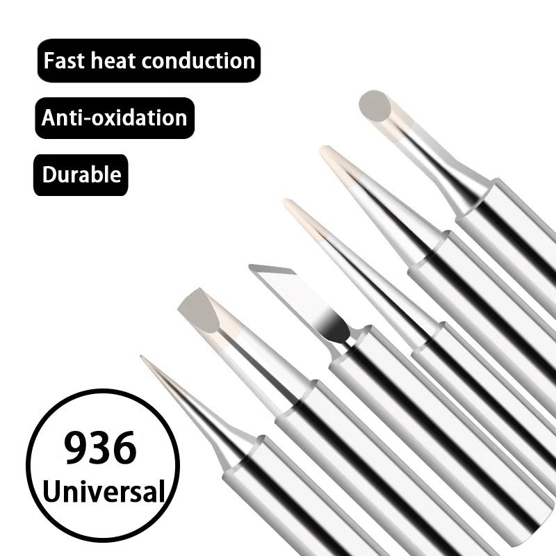 5Pcs Soldering Iron Tips K/SK/B/I/IS/1C/2C/3C/4C/2.4D/3.2D Soldering Iron Tips Set 900M-T Series BGA Soldering Tool Accessories