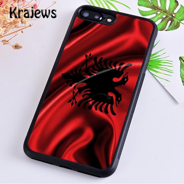 

Чехол для телефона Krajews с албанским флагом Eagle Banner для iPhone 14 5S 6S 7 8 plus X XR XS 11 12 13 pro max Samsung S21 S22 ultra Samsung S22ultra