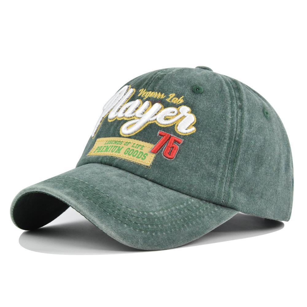 Cap Duck Stereoscopic Alphabet Player Embroidered Baseball Cap Vintage Visor Cap