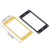 2Pcs Aluminum Alloy Neck Bridge Humbucker Pickup Mounting Ring Neck Bridge Pickup Curved Frames Set For Guitar